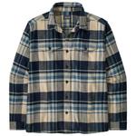 Patagonia Hemd Fjord Flannel Shirt Hibernate Sunken Blue Präsentation