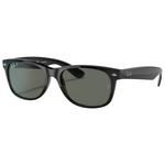 Ray Ban Sonnenbrille RB2132 New Wayfarer Classic Polished Black Green Polarized Präsentation