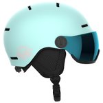 Salomon Casco con visera Orka Visor Bleached Aqua Flash Blue Presentación