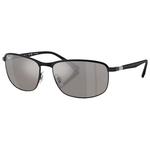 Ray Ban Zonnebrillen RB3671CH Polished Black Chromance Silver Polar Voorstelling