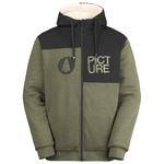 Picture Sweatshirt Basement Plush Zip Grape Leaf Melange Präsentation