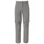 Vaude Pantalon de rando Men's Farley Stretch T-Zip Pant Stone Grey Presentación
