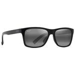Maui Jim Zonnebrillen Kowelo Shiny Black Maui Pure Neutral Grey Voorstelling