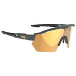 AZR Sunglasses Coffret Race Rx Carbone Mate Noir Multicouche Or + Incolore Overview