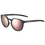 Bolle Sunglasses MERIT Black Crystal Matte - Br own Pink Polarized Overview