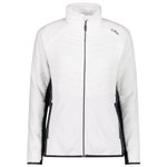 CMP Fleece Woman Jacket Hybrid Bianco Präsentation
