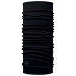 Buff Halswärmer Merino Midweight Neckwear Solid Black Präsentation
