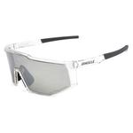 Binocle Eyewear Occhiali da sole Horizon Shiny Translucide Silver Mirror Polarized Presentazione