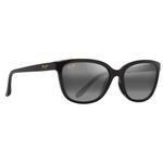 Maui Jim Lunettes de soleil Honi Noir Brillant Neutral Grey Minéral Superthin Présentation