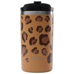 Qwetch Mug Travel Mug 350 ml Leopard Camel Overview