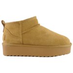 Colors Of California Chaussures Platfrom Winter Boot In Suede Tan Présentation
