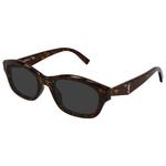 Saint Laurent Lunettes de soleil Sl M172 Black 002 Dark Havana Grey Présentation