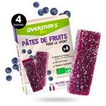 Overstims Energiereep Pates De Fruits Bio (4 x 25 g.) Myrtille Voorstelling
