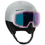 Salomon Casco con visera Osmo Pro Ice Flow Photo Sky Blue Presentación