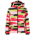 CMP Giubbotto tecnico Kid Girl Jacket Snaps Hood Bianco Carminio Apple Presentazione