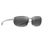 Maui Jim Occhiali da sole Hookipa Ultra Asian Fit Metal Matte Silver Neutral Grey MauiUltra Presentazione