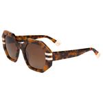 Binocle Eyewear Zonnebrillen Claudia Shiny Cream Tortoise Gradient Brown Polarized Voorstelling