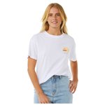 Rip Curl Tee-shirt Line Up Relaxed White Présentation