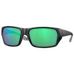 Costa Del Mar Sunglasses Tailfin Matte Black Green Mirror Polarized Overview