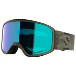Salomon Skibrille Aksium 2.0 S Olive Night Multilayer Mid Blue Präsentation
