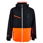 Watts Blouson Ski X-Temper Black White Orange Présentation
