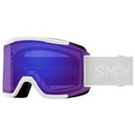 Smith Masque de Ski Squad White Vapor 2021 Chromap Op Everyday Violet Mirror Présentation