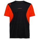 La Sportiva Tee-shirt de trail Resolute T-Shirt Black Cherry Tomato 