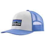 Patagonia Cap Kid's Trucker Hat P-6 Logo Diver Blue Präsentation