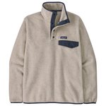 Patagonia Sweater Lightweight Synchilla Snap-T Oatmeal Heather Smolder Blue Overview