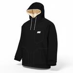 Picture Sweatshirt Basement Plush Zip Hoodie Black Präsentation