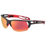 Cebe Lunettes de soleil S Track Ultimate M Black Red M Atte Zone Grey Red Af & Zone Présentation