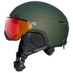 AZR Orion Visor Kaki Noir Mat Irisé Rouge Multicouche 