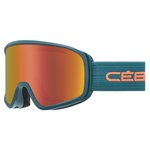 Cebe Masque de Ski Striker Evo Matt Lagoon Orange Grey Dark Flash Red Présentation