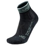 Uyn Chaussettes Woman Trekking One Cool Low Anthracite Balsam Green Présentation