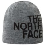 The North Face Mutsen Reversible Tnf Banner Beanie Tnfmediumgreyhtr/tnfblack Voorstelling