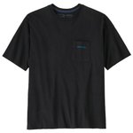 Patagonia T-Shirt Boardshort Logo Pocket Responsibili-Tee Ink Black Präsentation