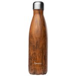 Qwetch Trinkflasche Bouteille Isotherme - Wood - 5 00Ml Präsentation