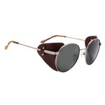 Mundaka Optic Sunglasses Karst Silver & Leather Brown Overview