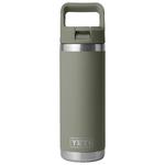 Yeti Gourde Rambler 18 Oz (532 ml) Straw Bottle Pampa Green Présentation