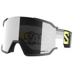 Salomon Skibrille S/View 3 Black Pixels Multilayer Super White Präsentation