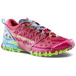 La Sportiva Trailschoenen Bushido II Woman Red Plum Topaz Voorstelling