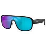 Ray Ban Sonnenbrille RB2229 Matte Black Green Blue Mirror Polarized Präsentation
