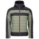 DARE2B Wandeljas Touring II Baffled Jacket Black Olivine Green Voorstelling