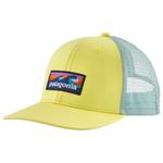 Patagonia Cap Kid's Trucker Hat Boarshort Logo Lemon Zest Overview