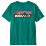 Patagonia T-shirts P-6 Logo Gem Green Rug