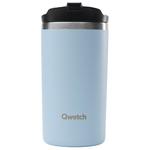 Qwetch Mug Travel Mug 240 ml Matt Pastel Bleu Presentación