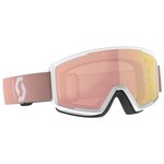 Scott Máscaras Goggle Factor Pro Pale Pink Enhancer Rose Chrome Presentación