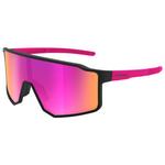 Cebe Sonnenbrille Outflow Matt Black Pink Rose Red Mirror Präsentation
