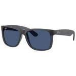 Ray Ban Occhiali da sole RB4165 Justin Classic Mat Grey Opaline Dark Blue Presentazione