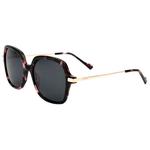 Binocle Eyewear Marbella Shiny Gold Pink Tortoise Gradient Grey Polarized 